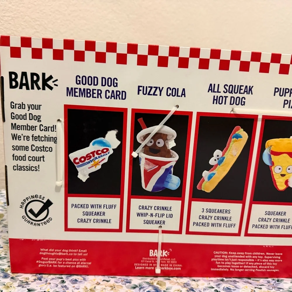 Costco BARK Food Court Dog Toy Bundle